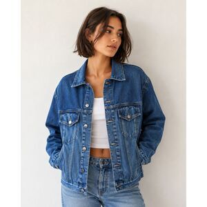 NWT Etica The Backstage Trucker Jacket in Basalt Oversized XS